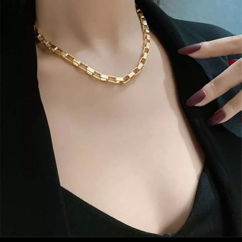 NEW Vintage necklace 18k Gold chain - Picture 5 of 6